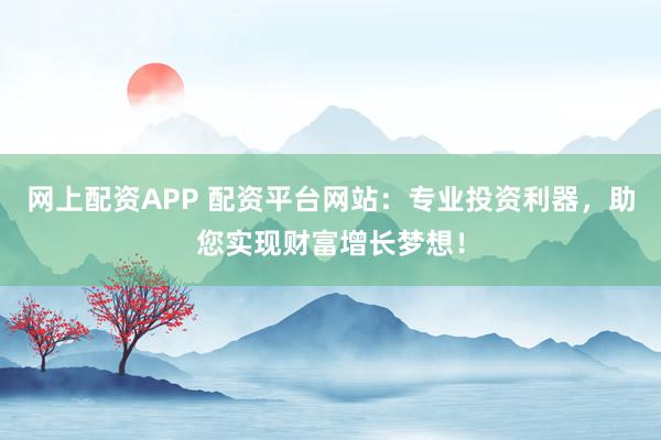网上配资APP 配资平台网站：专业投资利器，助您实现财富增长梦想！