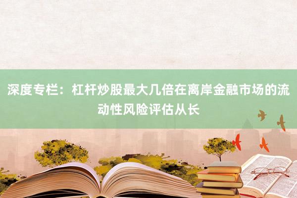 深度专栏：杠杆炒股最大几倍在离岸金融市场的流动性风险评估从长