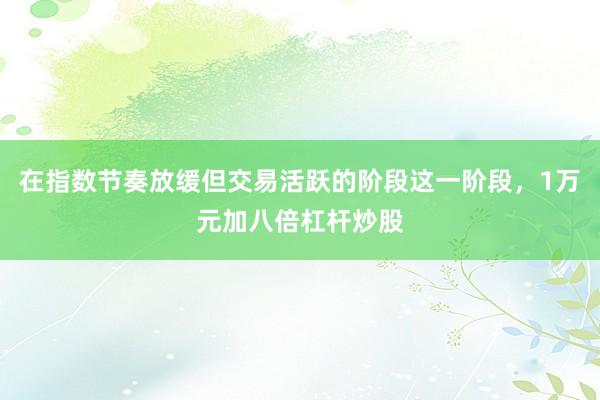 在指数节奏放缓但交易活跃的阶段这一阶段，1万元加八倍杠杆炒股