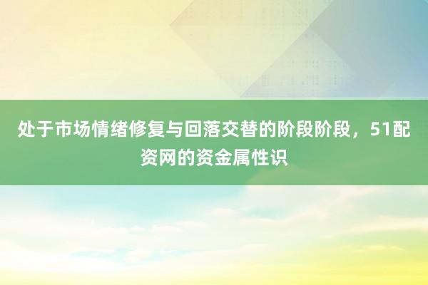 处于市场情绪修复与回落交替的阶段阶段，51配资网的资金属性识