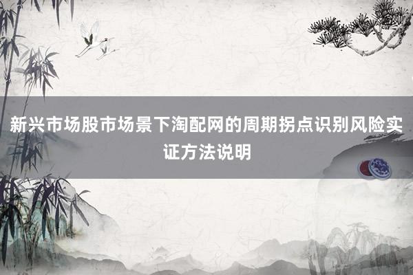 新兴市场股市场景下淘配网的周期拐点识别风险实证方法说明