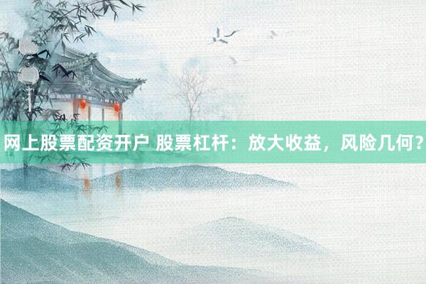 网上股票配资开户 股票杠杆：放大收益，风险几何？