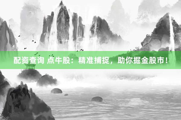 配资查询 点牛股：精准捕捉，助你掘金股市！